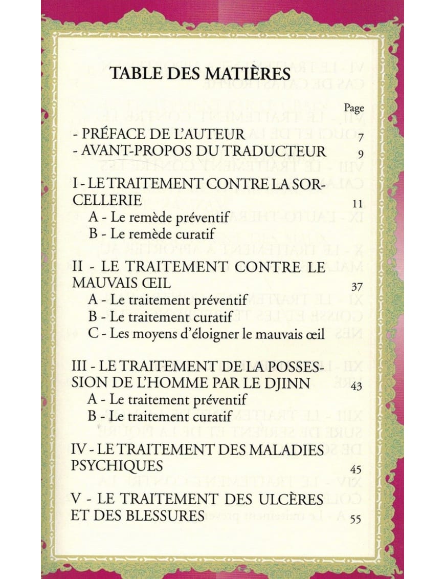 Le remède du Corps et de l'Âme - Saïd Ibn Ali Ibn Wahf Al-Qahtanî - Sana Sana Livre > Islam > Foi et Spiritualité 9782356337085 Librairie Musulmane Al-imen