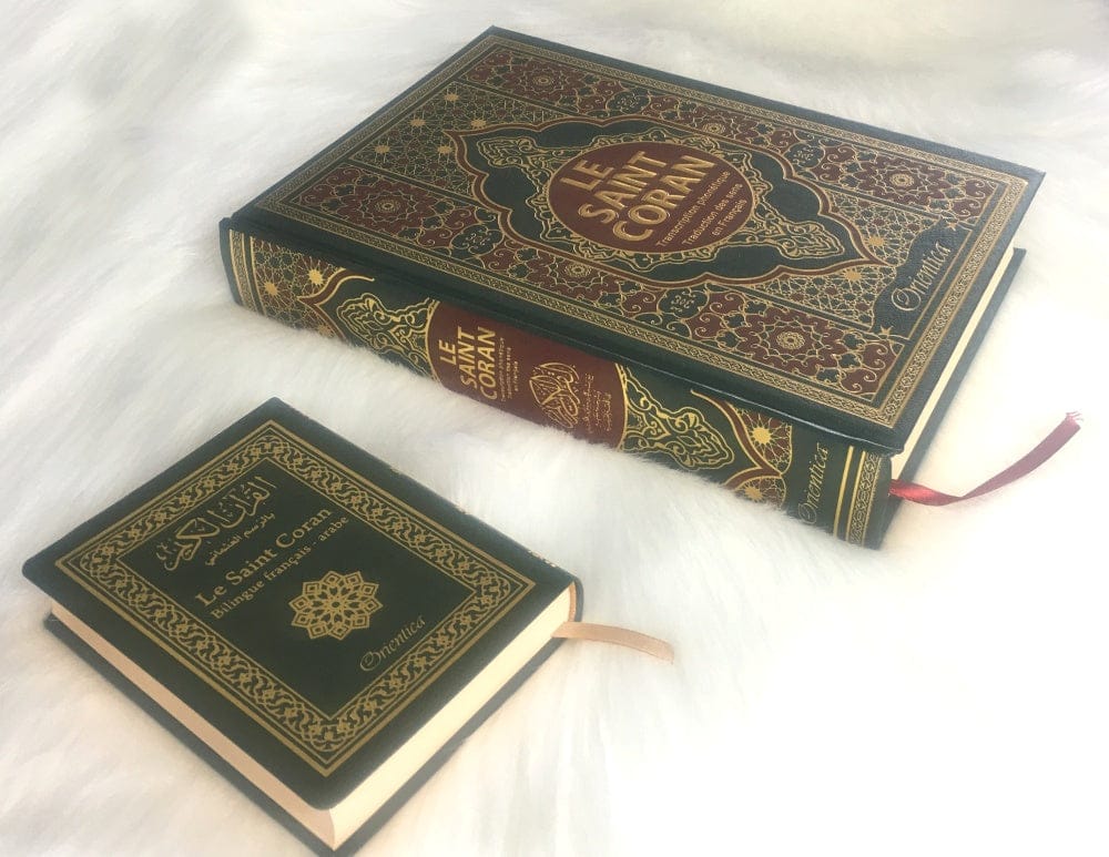 Le Saint Coran en Arabe avec Transcription Phonétique et Traduction Française — Édition de Luxe Très Grand Format (Couverture Cuir Dorée) | Orientica Orientica Coran / Qur'an > Arabe Français Phonétique 9782356352552 Librairie Musulmane Al-imen