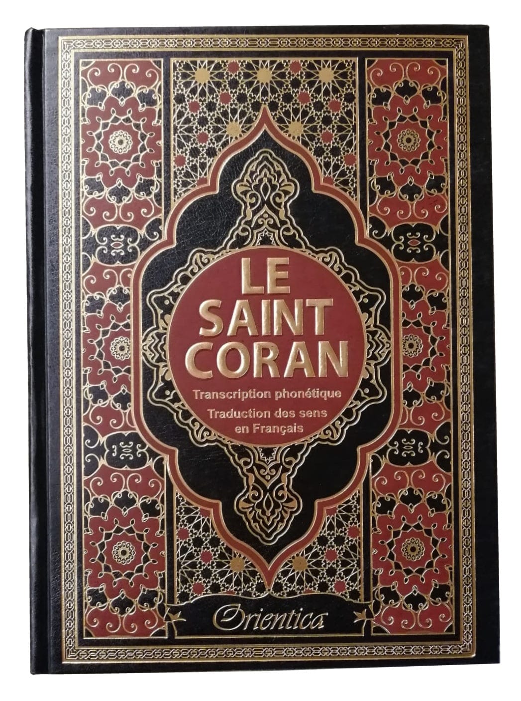 Le Saint Coran en Arabe avec Transcription Phonétique et Traduction Française — Édition de Luxe Très Grand Format (Couverture Cuir Dorée) | Orientica Orientica Coran / Qur'an > Arabe Français Phonétique 9782356352552 Librairie Musulmane Al-imen