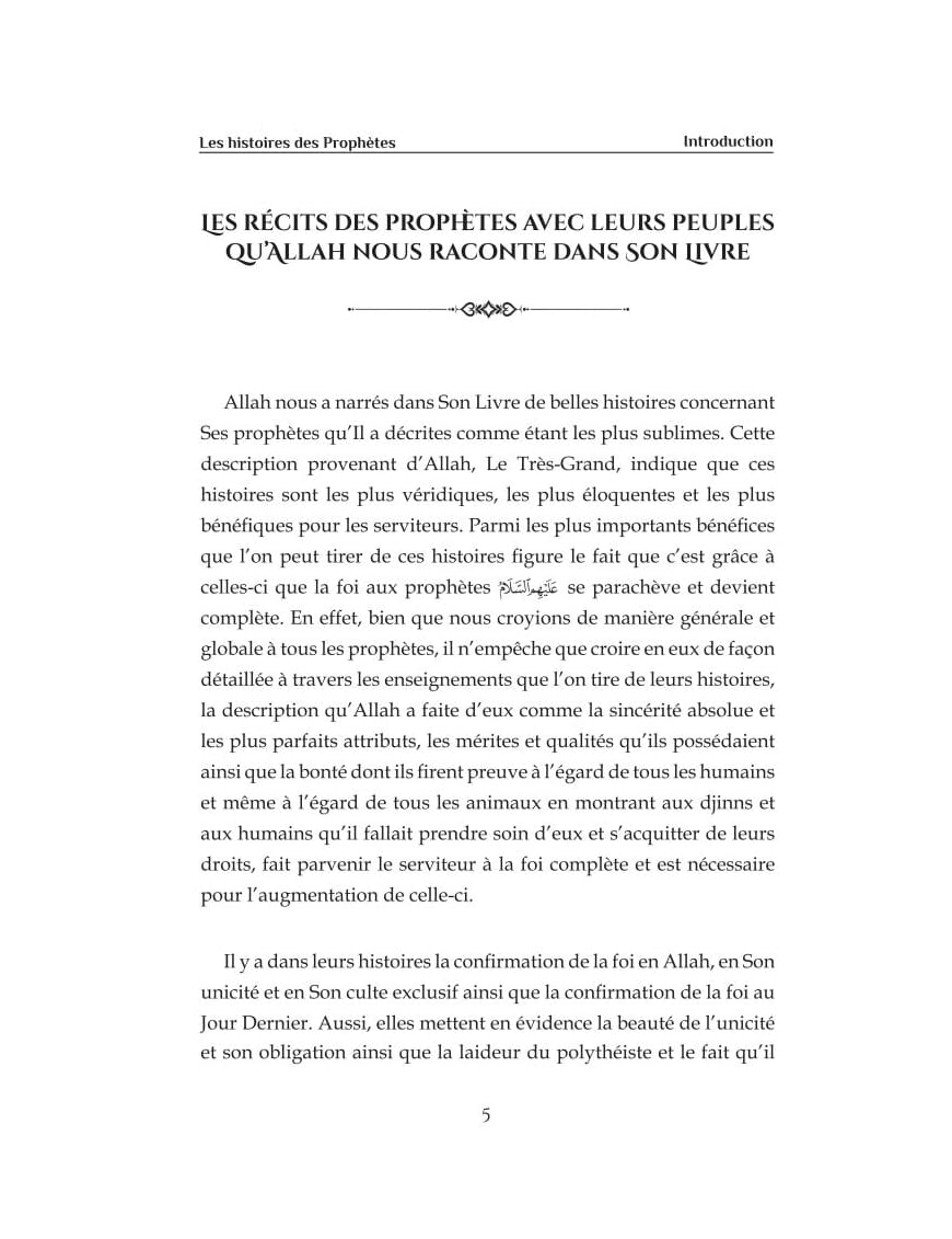 Les histoires des prophètes - As-Sa'dî - Al Bayyinah Al-Bayyinah Livre > Islam > Prophètes et Compagnons 9782385551612 Librairie Musulmane Al-imen