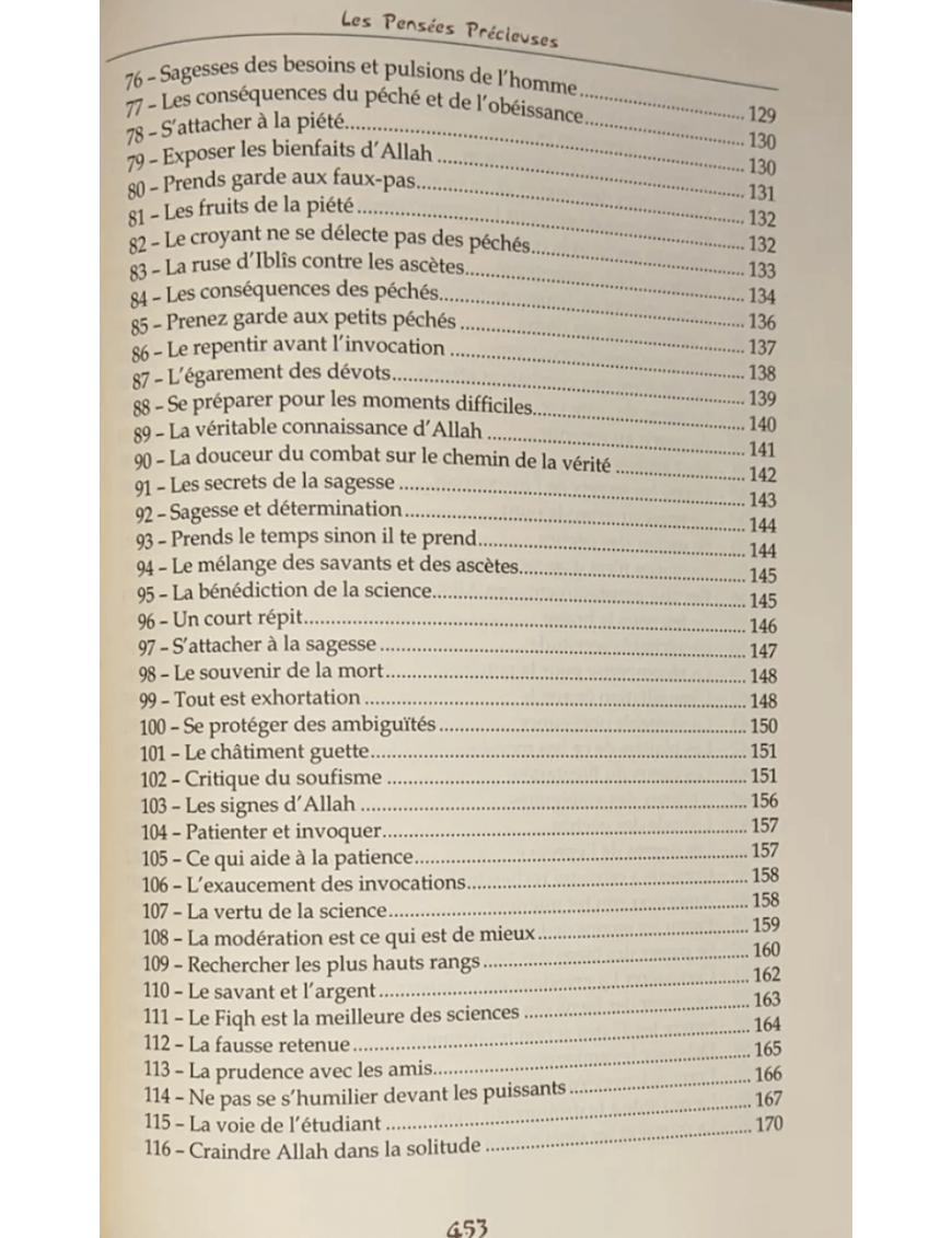 Les pensées précieuses - ibn al Jawzi - Tawbah - Éditions Tawbah