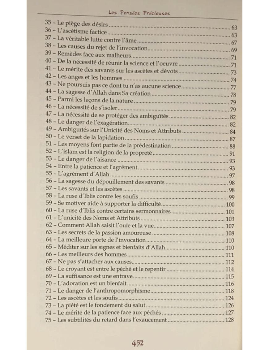 Les pensées précieuses - ibn al Jawzi - Tawbah - Éditions Tawbah