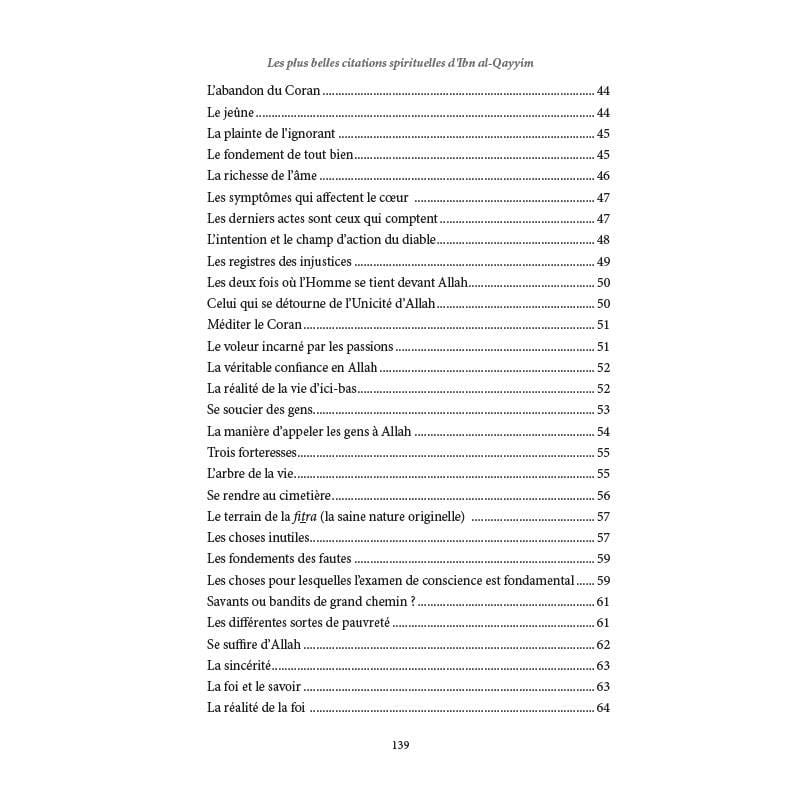 Les plus belles citations spirituelles d'Ibn Al-Qayyim - Sâlih Ahmad Al-Shâmî - éditions Al-Hadîth Al-Hadîth Livre > Islam > Foi et Spiritualité 9782875452290 Librairie Musulmane Al-imen