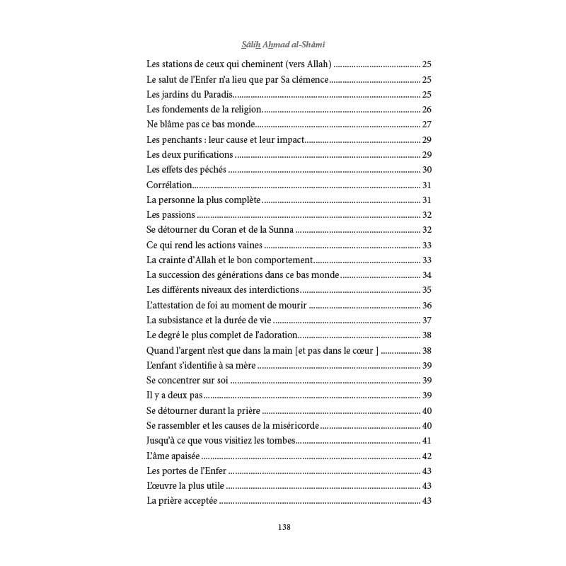Les plus belles citations spirituelles d'Ibn Al-Qayyim - Sâlih Ahmad Al-Shâmî - éditions Al-Hadîth Al-Hadîth Livre > Islam > Foi et Spiritualité 9782875452290 Librairie Musulmane Al-imen