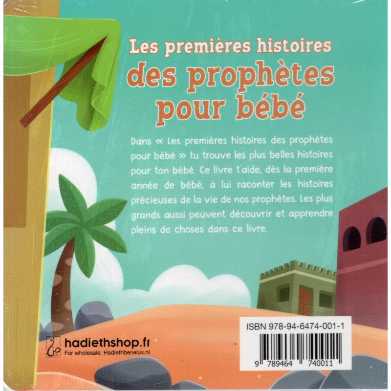 Verso du livre : Les premières histoires des prophètes pour bébé - Hadieth Benelux