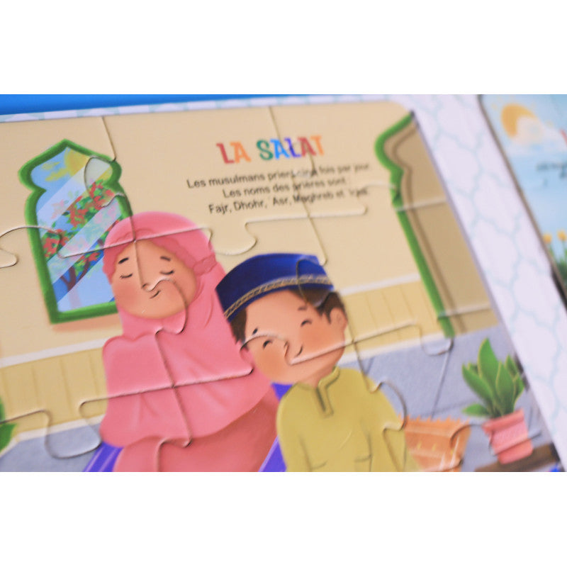 Puzzle Salat du livre Livre Puzzle Magnétique : Les 5 Piliers de l'Islam (5 Puzzles Magnétiques en 1) - Sana Kids