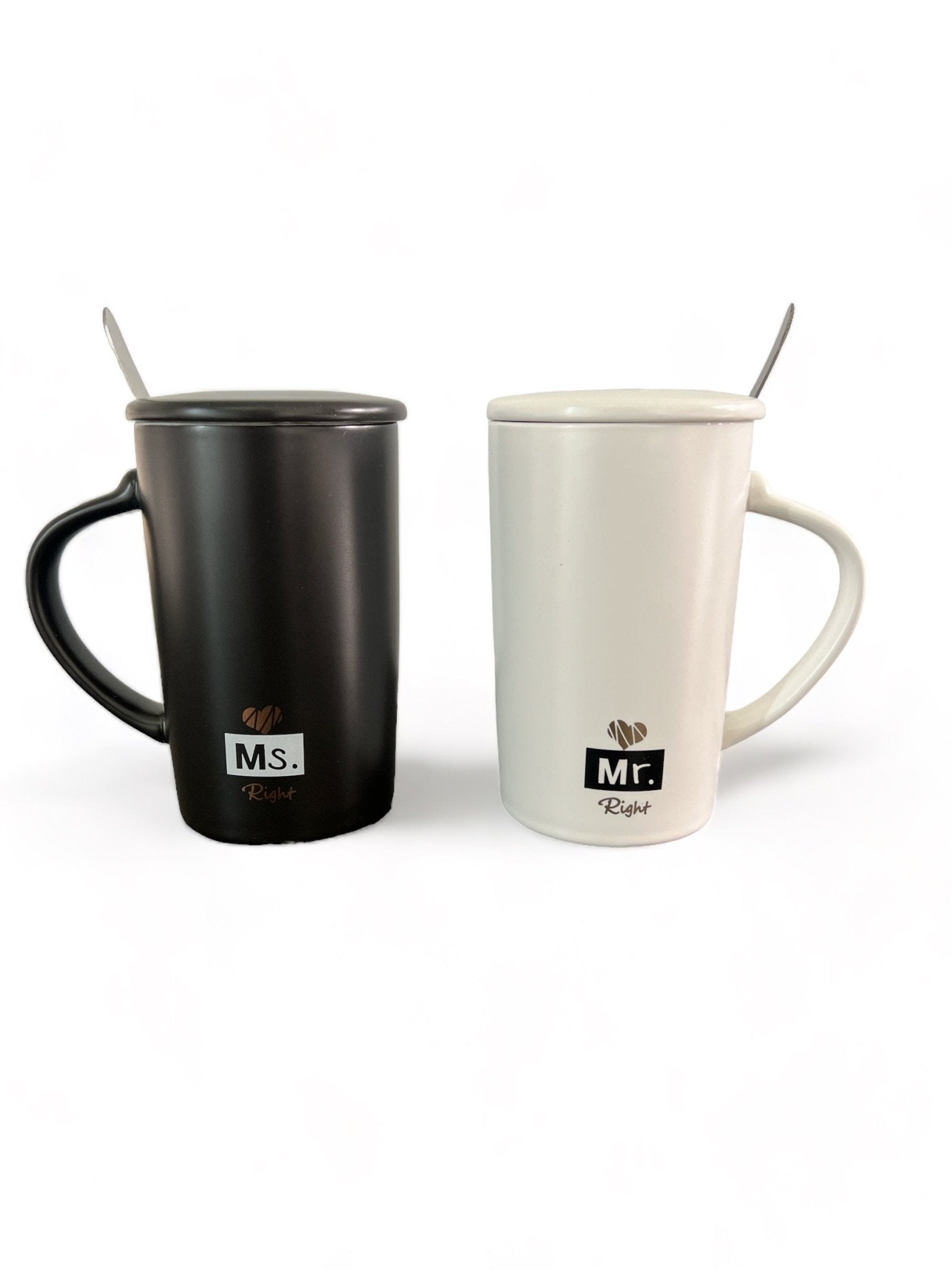 Lot de 2 tasses en céramique pour couple - 