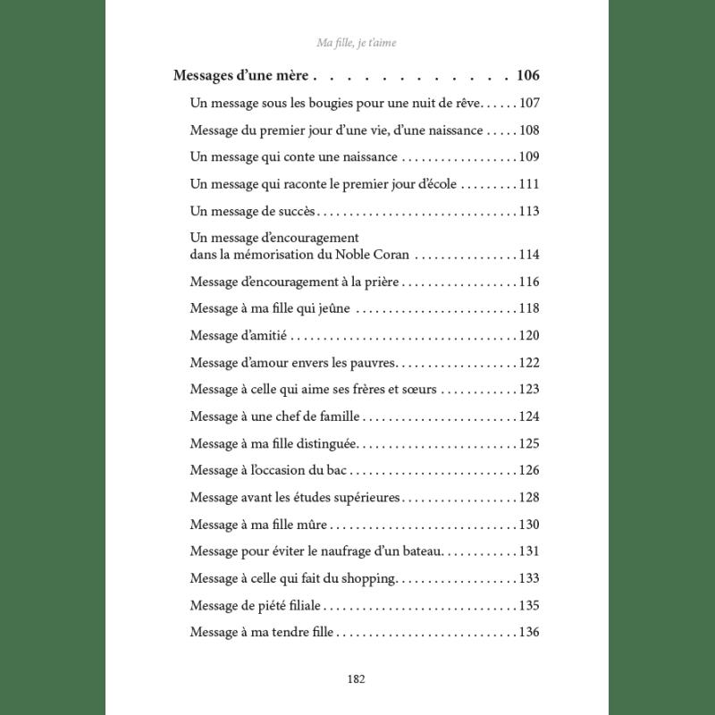 Ma fille Je t’aime 700 façons de montrer à ta fille que tu l’aimes - Editions Al-Hadîth Al-Hadîth Livre Islam Femme 9782875452467 Librairie Musulmane Al-imen