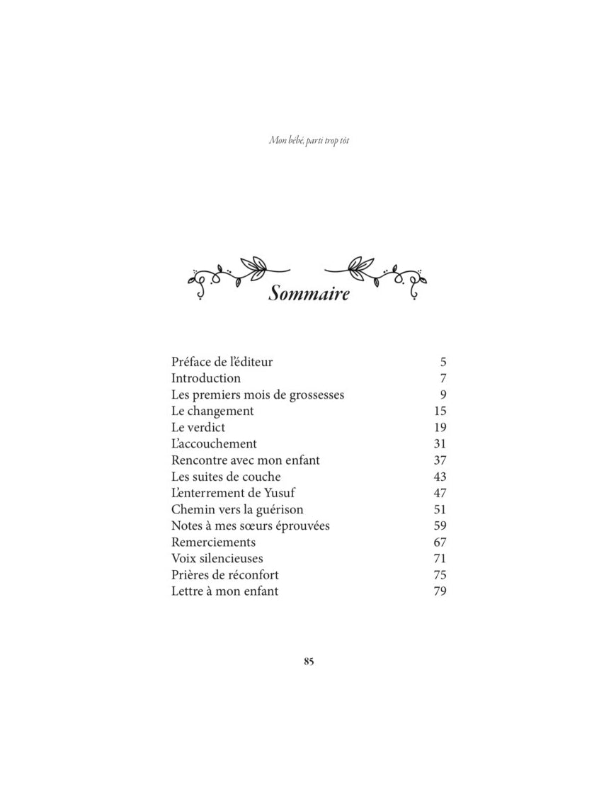 Mon Bébé parti trop tôt - Belkiz Taylan - Al Imam - Éditions Al Imam