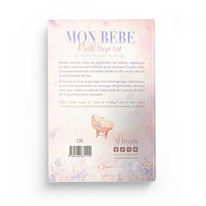 Verso du livre Mon Bébé parti trop tôt - Belkiz Taylan - Editions Al Imam