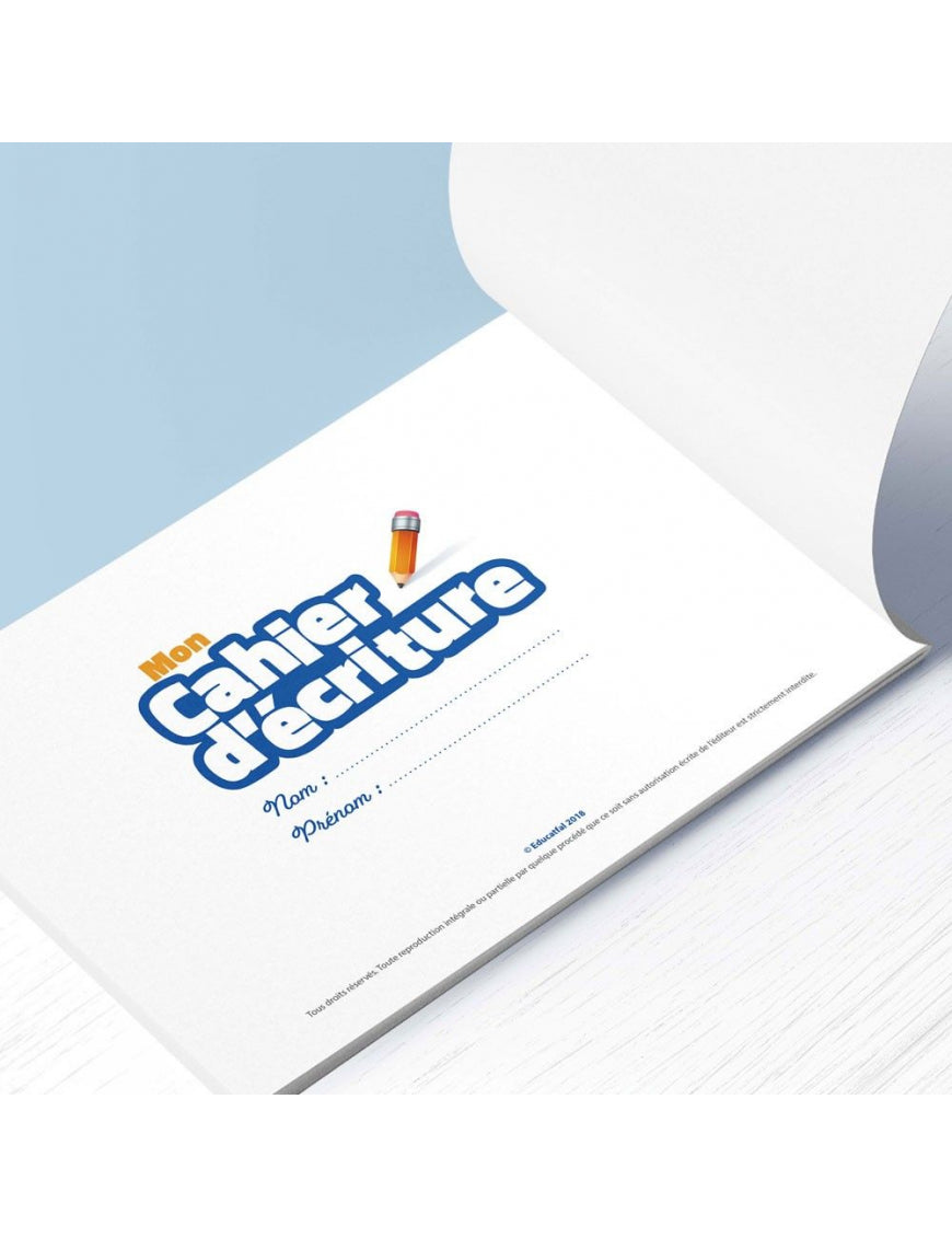 Mon Cahier d'écriture - Les lettres de l'alphabet arabe - Educatfal - Éditions Al-Qamar