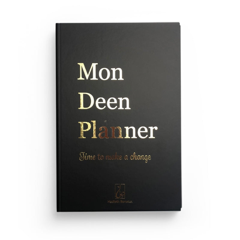 Mon Deen Planner Noir en Français - Time to make a change - Éditions Hadieth Benelux