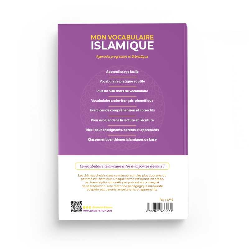 Mon Vocabulaire Islamique : Approche progressive et thématique - Par Amin Salih - Éditions Al - Hadîth Al - imen