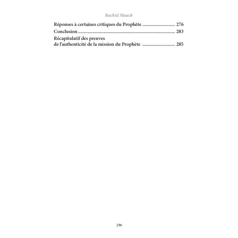 Muhammad est le Prophète de Dieu - 100 preuves irréfutables par Rachid Maach - Éditions Al-Hadîth Al-Hadîth Livre > Islam 9782875453648 Librairie Musulmane Al-imen