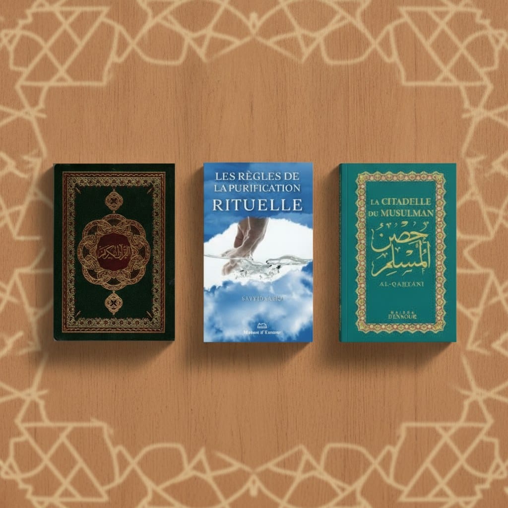Pack Nouveau Musulman — Coran phonétique, Purification & Invocations AL-IMEN Packs Pack Librairie Musulmane Al-imen