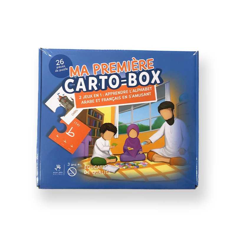 Puzzle Ma première carto - box - 2 jeux en 1 : Apprendre l'Alphabet Arabe et Français en s'amusant Al - imen