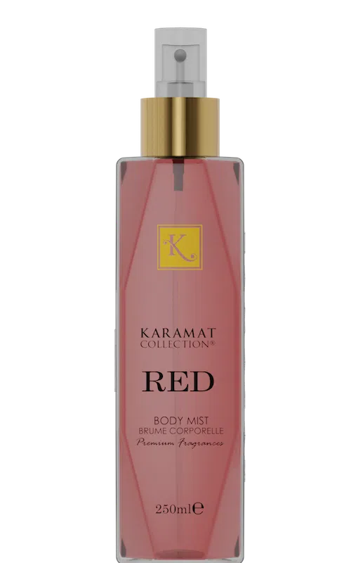 Rotes Körperspray 250 ml - Karamat Collection