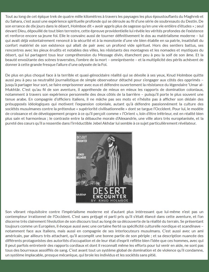 Rencontre(s) avec le Désert - Knud Holmboe - Éditions Ribât - Éditions Ribât Ribât Livre > Islam > Histoire du monde arabo-musulman 9782491948030 Librairie Musulmane Al-imen