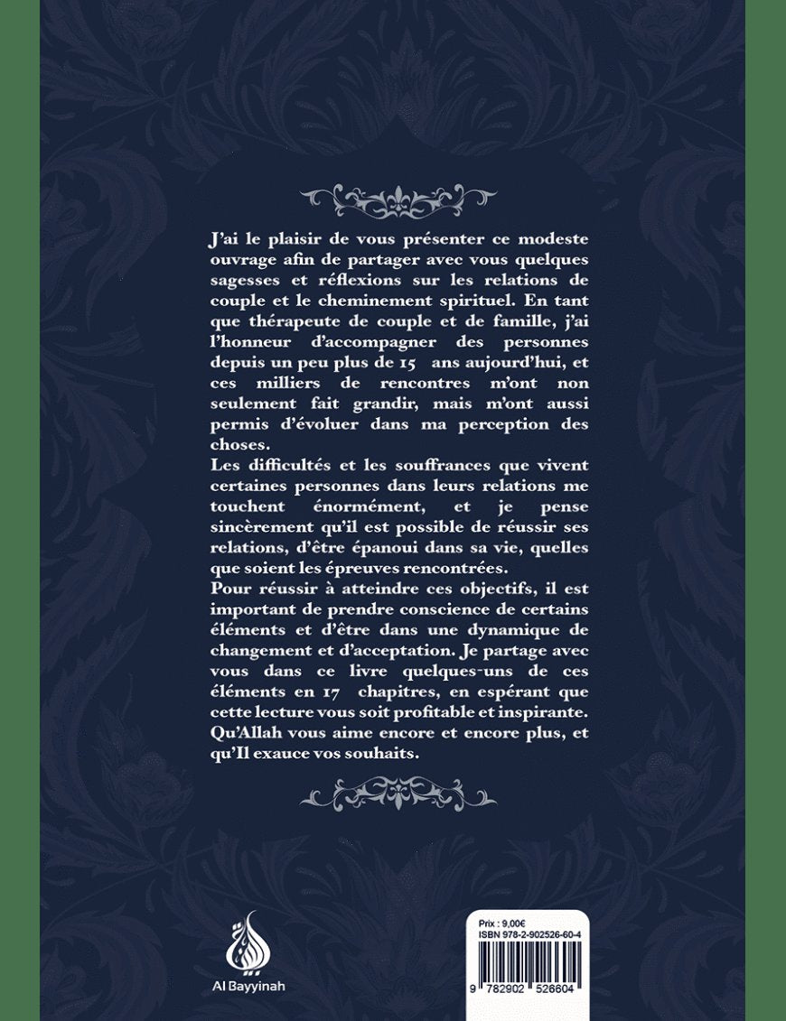 Sagesses sur le couple : pour des relations épanouies - Ali Habibbi - Al Bayyinah Al-Bayyinah Livre Islam Mariage 9782902526604 Librairie Musulmane Al-imen