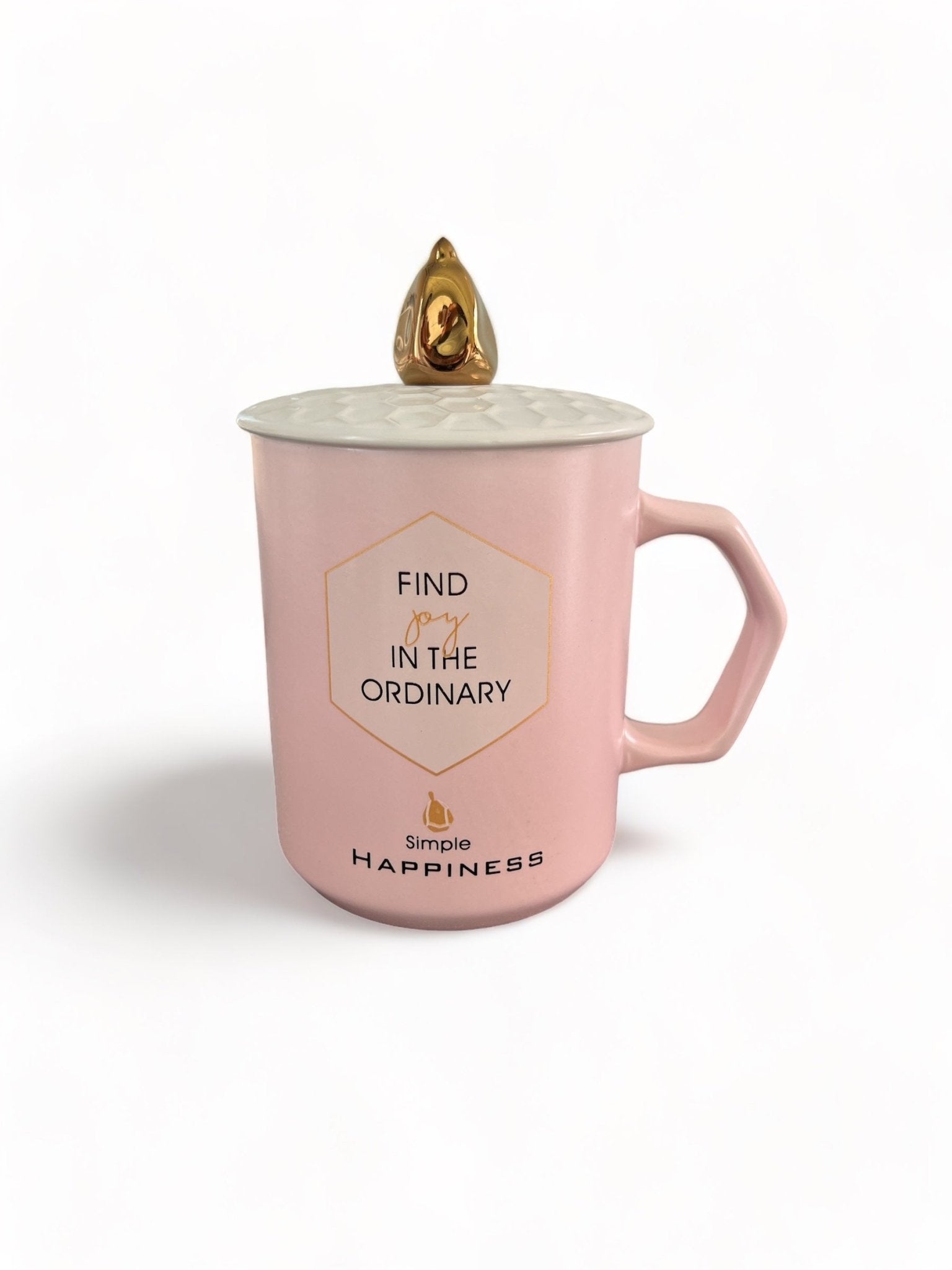 Tasse en céramique couleur pastel avec phrase motivante - Couleur Rose Bonbon - 250 ml Al - imen