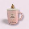 Tasse en céramique couleur pastel avec phrase motivante - Couleur Rose Bonbon - 250 ml Al - imen