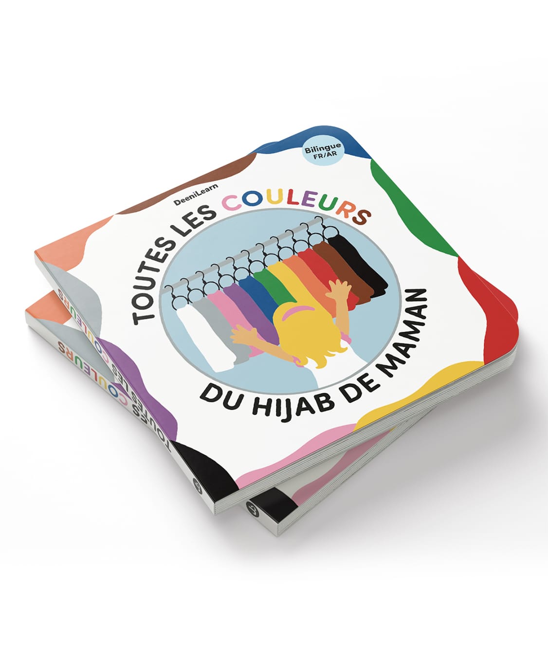 Toutes les couleurs du hijab de maman - bilingue français arabe (Livre carton coins arrondis) - DeeniLearn DeeniLearn Livres > Islam 9782931241233 Librairie Musulmane Al-imen
