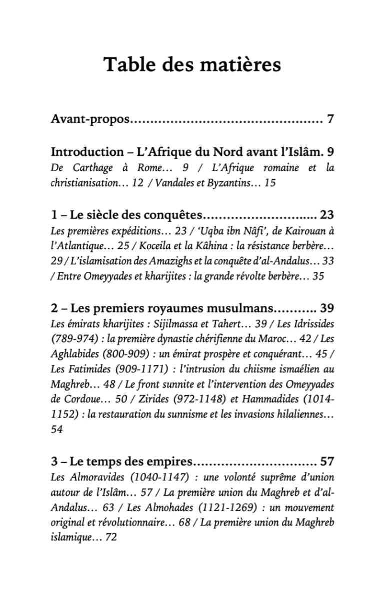 Une brève histoire du Maghreb Islamique par ‘Issa Meyer Al - imen