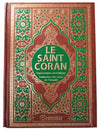 le-saint-coran-en-langue-arabe-transcription-phonetique-et-traduction-des-sens-en-francais-edition-de-luxe-couverture-en-cuir-doree-tres-grand-format