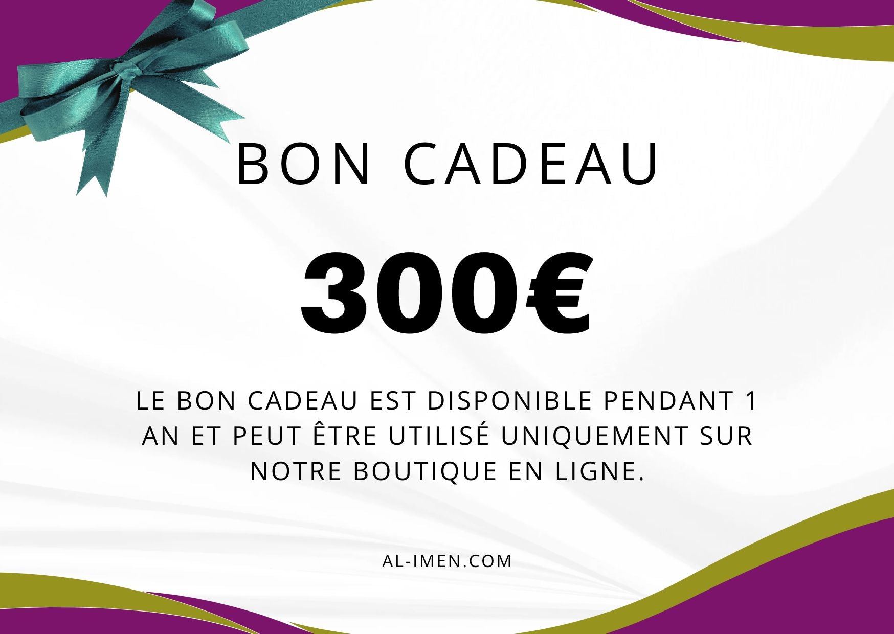 Carte-Cadeau Al-imen | Bon Cadeau 300 €