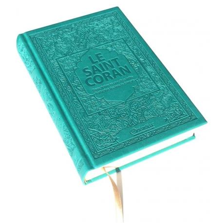 le-saint-coran-arabe-francais-phonetique-couverture-en-daim-vert-bleu