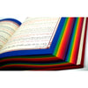 Le Saint Coran Rainbow (Arc-en-ciel) - Français-Arabe avec transcription Phonétique - Blanc - Edition de luxe (Couverture Cuir Blanche)